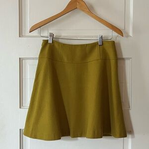 Boden Mustard Skater Skirt wool 4P EUC